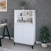 Image de vidaXL Highboard blanc 60x36x110 cm Bois composite