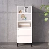 Image de vidaXL Highboard blanc 40x36x110 cm Bois composite