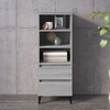 Image de vidaXL Highboard Gris Sonoma 40x36x110 cm Matériau dérivé du bois