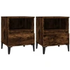 Image de vidaXL Tables de nuit 2 pcs. Chêne fumé 40x35x50 cm