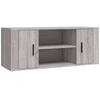 Image de vidaXL Armoire TV Gris Sonoma 100x35x40 cm Bois composite