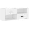 Image de vidaXL Armoire TV blanche 100x35x40 cm Bois composite