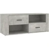 Image de vidaXL Armoire TV gris béton 100x35x40 cm Bois composite