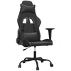 Image de vidaXL Chaise de jeu noire en similicuir
