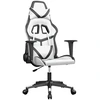Image de vidaXL Chaise de jeu blanc et noir similicuir