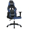 Image de vidaXL Chaise de jeu noir et bleu similicuir