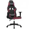 Image de vidaXL Chaise de jeu noir et bordeaux similicuir