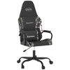 Image de vidaXL Chaise de jeu noir et camouflage similicuir