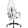 Image de vidaXL Chaise de jeu blanc et noir similicuir