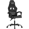 Image de vidaXL Chaise de jeu noire en similicuir