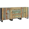 Image de vidaXL, ensembles de meubles de rangement, 3 pièces, bois massif imitation bois