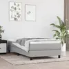 Image de Cadre de lit gris clair 80x200 cm Tissu