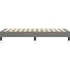 Image de Cadre de lit sans matelas gris foncé 80x200 cm Tissu