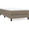 Image de Cadre de lit Taupe 80x200 cm Tissu