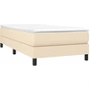Image de vidaXL Sommier boxspring Crème 80x200 cm Tissu