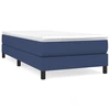 Image de vidaXL Sommier boxspring bleu 100x200 cm Tissu