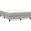 Image de Cadre de lit gris clair 140x200 cm Tissu