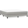 Image de Cadre de lit gris clair 180×200 cm Tissu