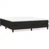 Image de Cadre de lit sans matelas Noir 180x200 cm Tissu