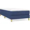 Image de Cadre de lit bleu 80x200 cm Tissu