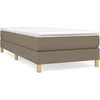 Image de vidaXL Sommier boxspring Taupe 90x190 cm Tissu