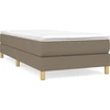 Image de Cadre de lit Taupe 90x200 cm Tissu