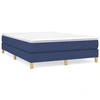 Image de Cadre de lit bleu 140x200 cm Tissu