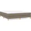 Image de Cadre de lit sans matelas Taupe 160x200 cm Tissu