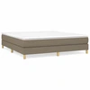 Image de vidaXL Sommier boxspring Taupe 180x200 cm Tissu