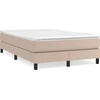 Image de vidaXL Sommier boxspring brun cappuccino 120x200 cm similicuir