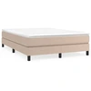 Image de vidaXL Sommier tapissier cappuccino-marron 140x200 cm simili cuir