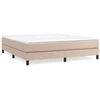 Image de vidaXL Sommier boxspring cappuccino brun 180x200 cm similicuir