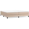 Image de Cadre de lit Cappuccino-Brun 200x200 cm similicuir