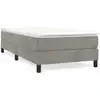 Image de Cadre de lit gris clair 80x200 cm velours