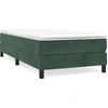 Image de Cadre de lit sans matelas vert foncé 80x200 cm velours