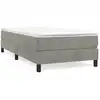 Image de Cadre de lit gris clair 90x200 cm velours
