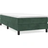 Image de Cadre de lit sans matelas Vert foncé 90x200 cm velours