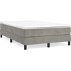 Image de Cadre de lit gris clair 120x200 cm velours