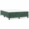 Image de Sommier vert foncé 140x190 cm velours