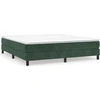 Image de vidaXL Sommier boxspring vert foncé 160x200 cm velours