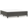 Image de Cadre de lit sans matelas gris foncé 180x200 cm velours