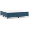 Image de Sommier bleu foncé 180x200 cm velours