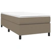 Image de Cadre de lit Taupe 80x200 cm Tissu