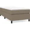 Image de vidaXL Sommier boxspring Taupe 90x190 cm Tissu
