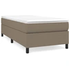 Image de Cadre de lit Taupe 90x200 cm Tissu