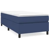 Image de Cadre de lit bleu 90x200 cm Tissu