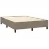 Image de vidaXL Sommier boxspring Taupe 140x190 cm Tissu