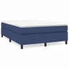 Image de Cadre de lit bleu 140x200 cm Tissu