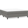 Image de Cadre de lit sans matelas gris foncé 180x200 cm Tissu