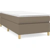 Image de Cadre de lit Taupe 80x200 cm Tissu